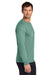 Jerzees 363L Mens Classics Long Sleeve Crewneck T-Shirt Sage Green Model Side