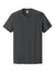 Jerzees 363M Mens Classics Short Sleeve Crewneck T-Shirt Heather Black Flat Front