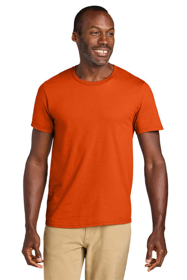 Jerzees 363M Mens Classics Short Sleeve Crewneck T-Shirt Burnt Orange Model Front