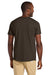 Jerzees 363M Mens Classics Short Sleeve Crewneck T-Shirt Chocolate Brown Model Back