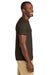 Jerzees 363M Mens Classics Short Sleeve Crewneck T-Shirt Chocolate Brown Model Side