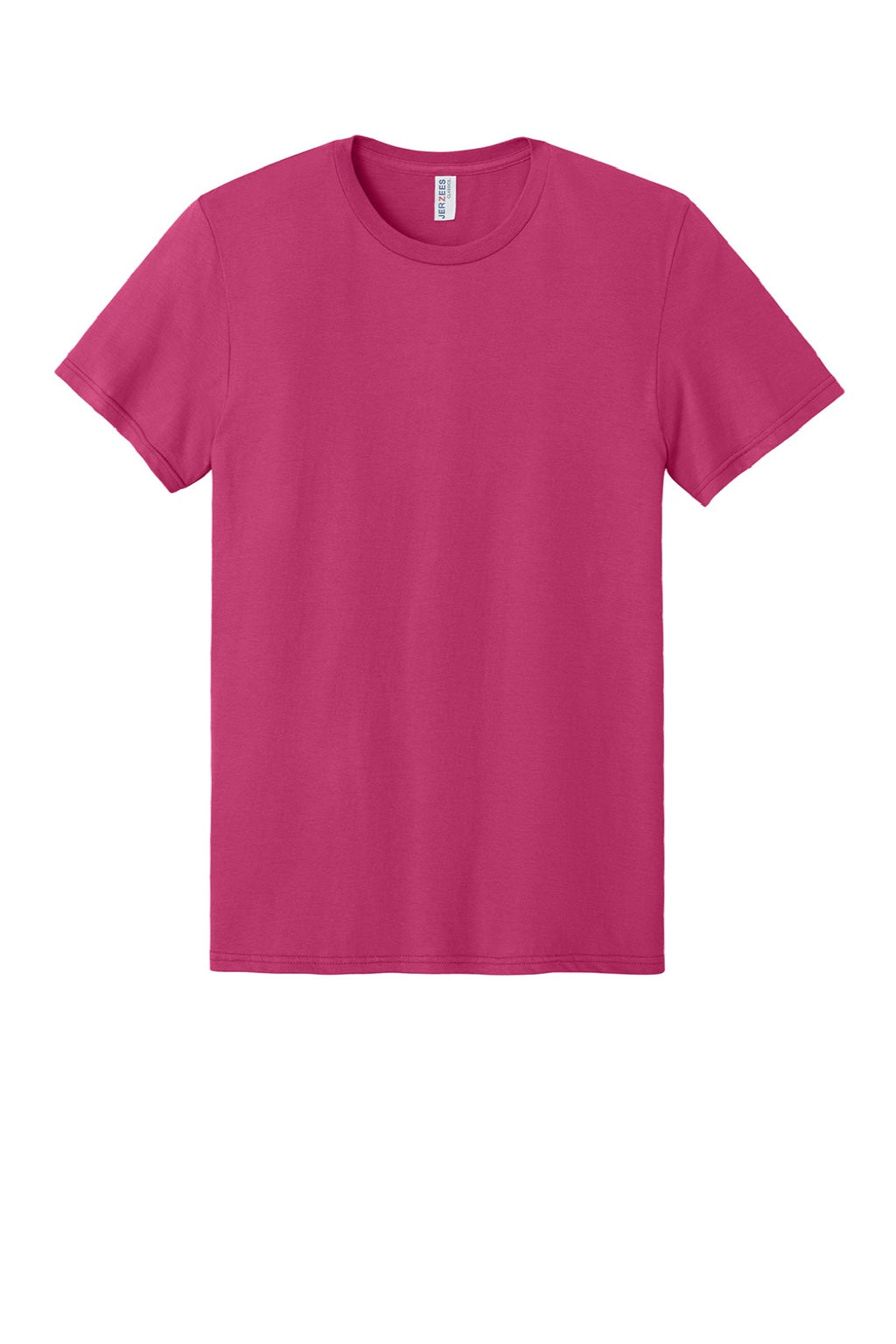 Jerzees 363M Mens Classics Short Sleeve Crewneck T-Shirt Cyber Pink Flat Front
