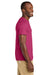 Jerzees 363M Mens Classics Short Sleeve Crewneck T-Shirt Cyber Pink Model Side