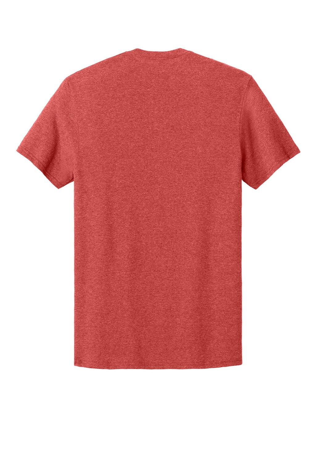 Jerzees 363M Mens Classics Short Sleeve Crewneck T-Shirt Heather Fiery Red Flat Back
