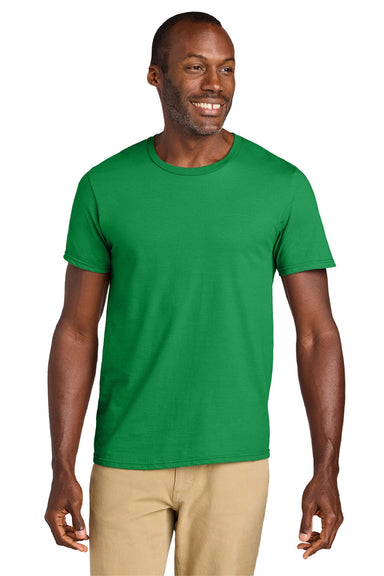Jerzees 363M Mens Classics Short Sleeve Crewneck T-Shirt Kelly Green Model Front