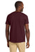 Jerzees 363M Mens Classics Short Sleeve Crewneck T-Shirt Maroon Model Back