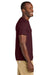 Jerzees 363M Mens Classics Short Sleeve Crewneck T-Shirt Maroon Model Side