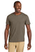 Jerzees 363M Mens Classics Short Sleeve Crewneck T-Shirt Safari Brown Model Front