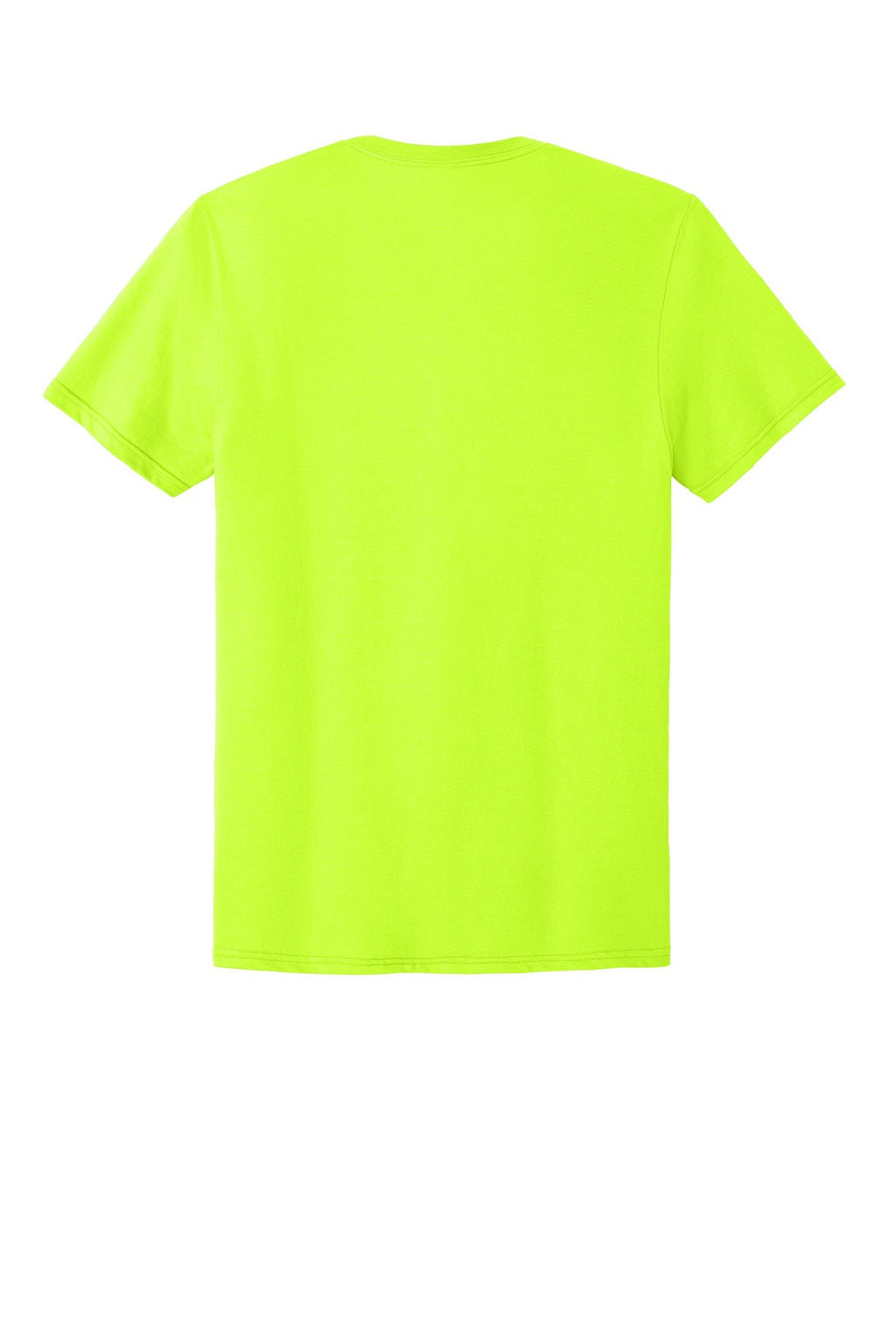 Jerzees 363M Mens Classics Short Sleeve Crewneck T-Shirt Safety Green Flat Back