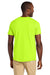 Jerzees 363M Mens Classics Short Sleeve Crewneck T-Shirt Safety Green Model Back