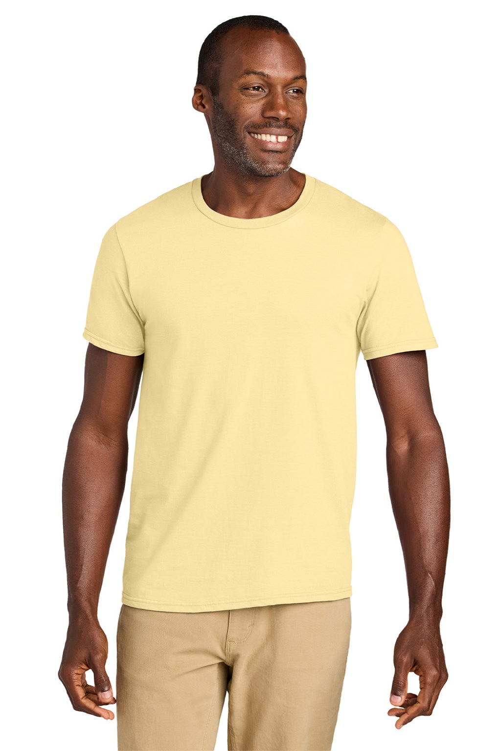 Jerzees 363M Mens Classics Short Sleeve Crewneck T-Shirt Surf Yellow Model Front