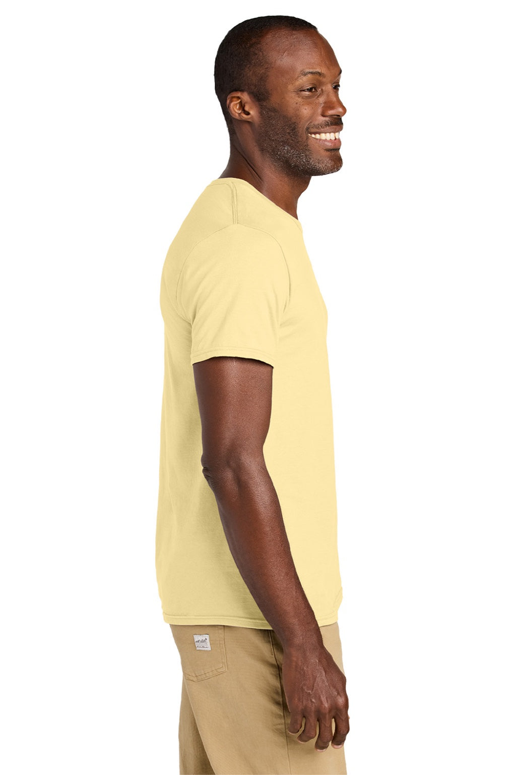 Jerzees 363M Mens Classics Short Sleeve Crewneck T-Shirt Surf Yellow Model Side