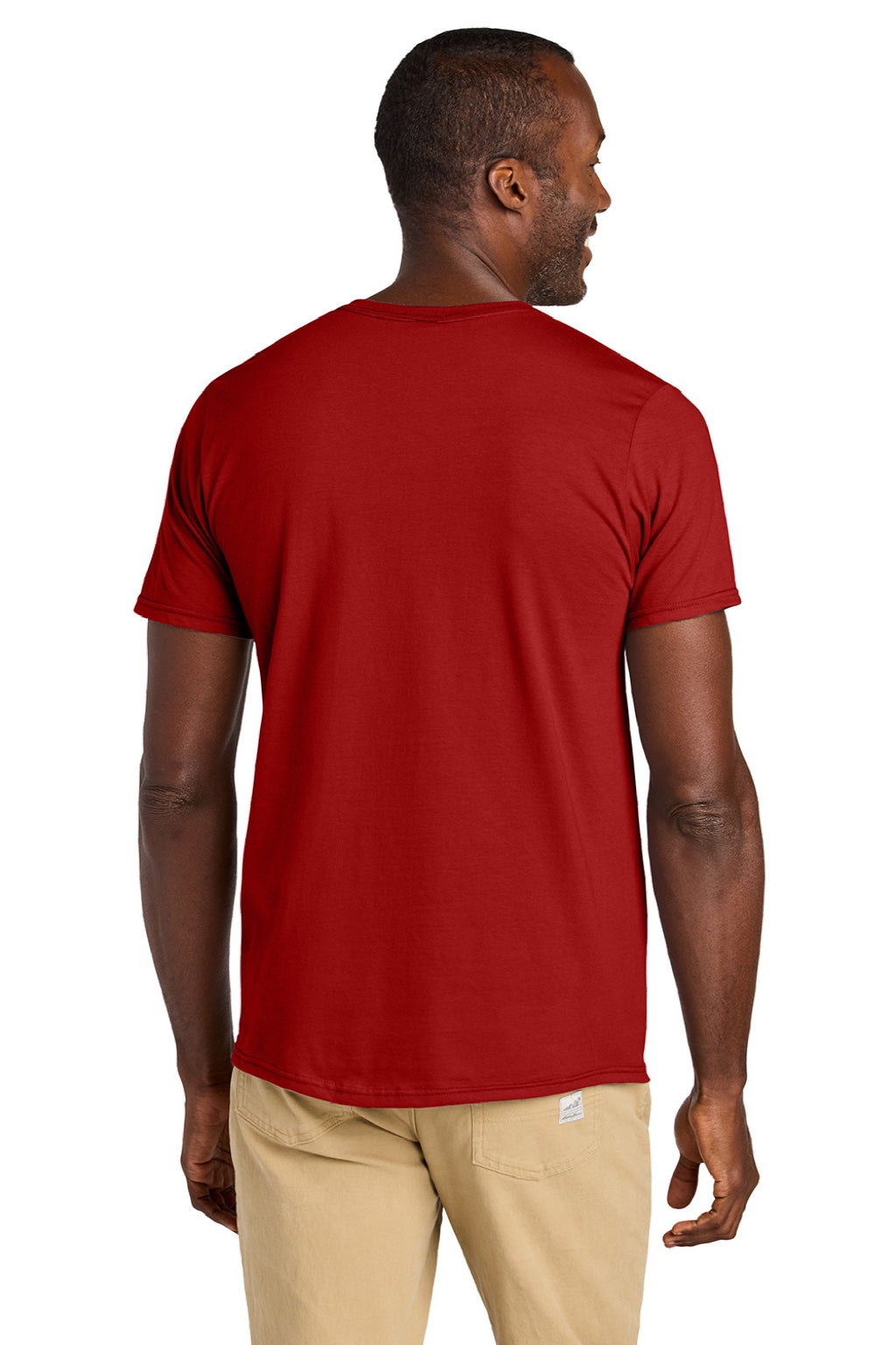 Jerzees 363M Mens Classics Short Sleeve Crewneck T-Shirt True Red Model Back