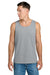 Jerzees 363TK Mens Classic Cotton Tank Top Heather Grey Model Front