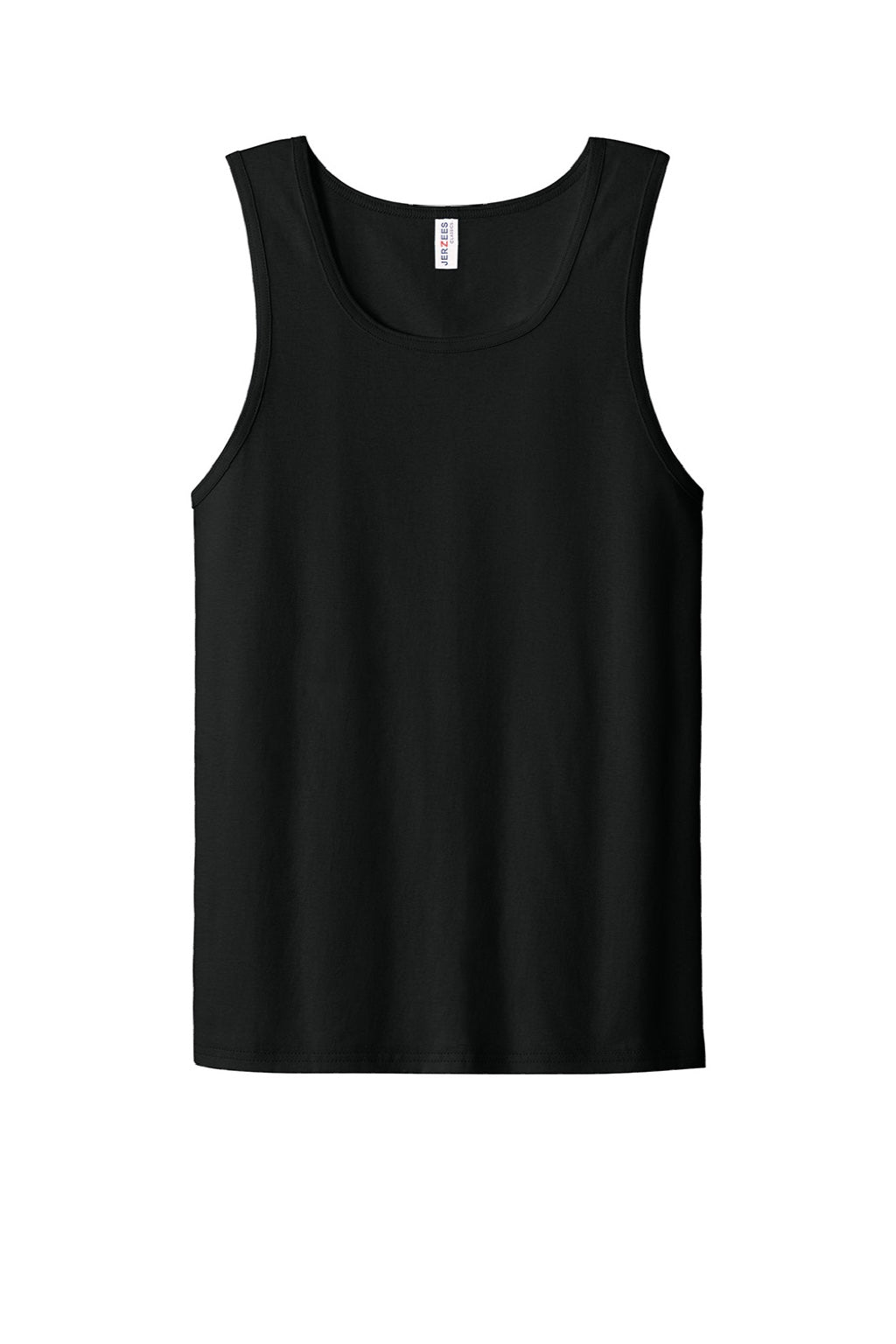 Jerzees 363TK Mens Classic Cotton Tank Top Ink Black Flat Front