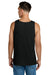 Jerzees 363TK Mens Classic Cotton Tank Top Ink Black Model Back