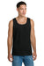 Jerzees 363TK Mens Classic Cotton Tank Top Ink Black Model Front