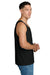 Jerzees 363TK Mens Classic Cotton Tank Top Ink Black Model Side