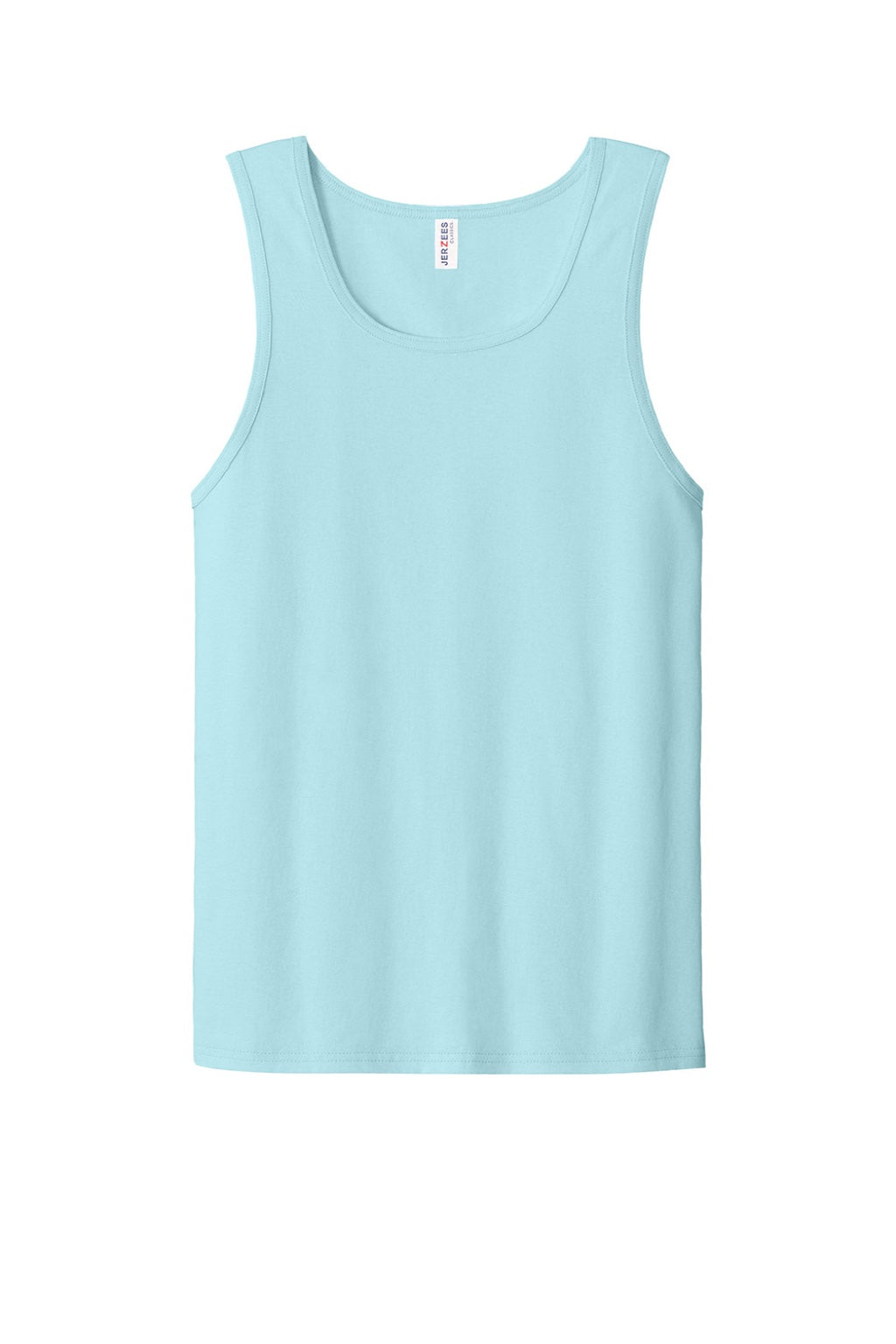 Jerzees 363TK Mens Classic Cotton Tank Top Breezy Blue Flat Front