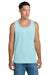 Jerzees 363TK Mens Classic Cotton Tank Top Breezy Blue Model Front