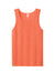 Jerzees 363TK Mens Classic Cotton Tank Top Heather Retro Coral Orange Flat Front