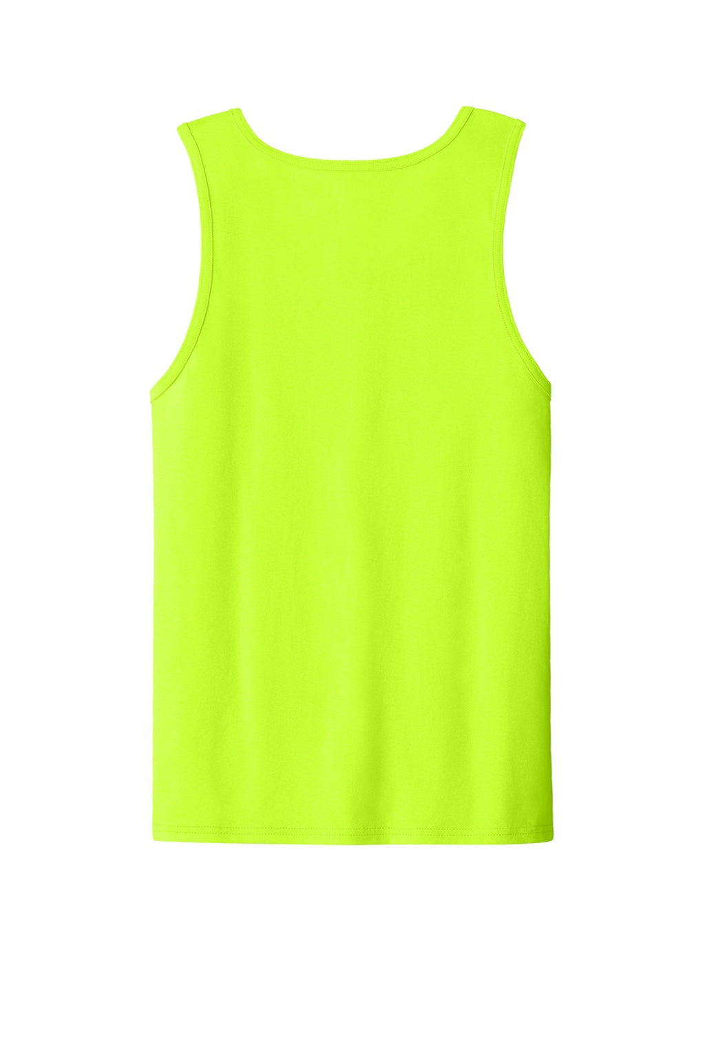 Jerzees 363TK Mens Classic Cotton Tank Top Safety Green Flat Back