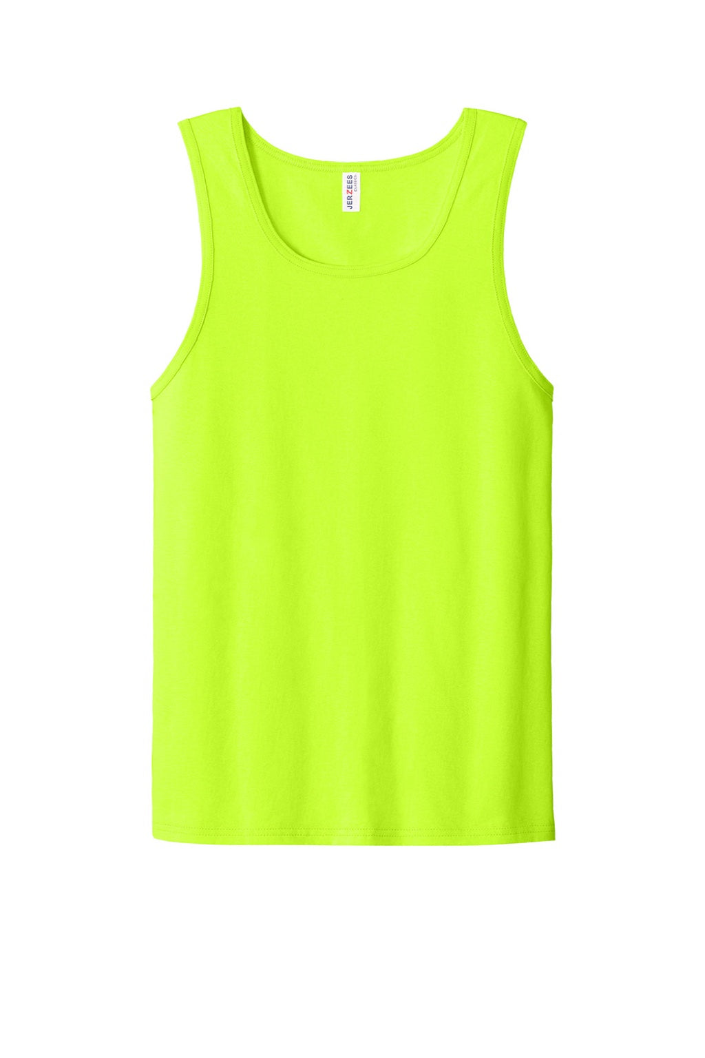 Jerzees 363TK Mens Classic Cotton Tank Top Safety Green Flat Front