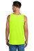 Jerzees 363TK Mens Classic Cotton Tank Top Safety Green Model Back