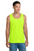 Jerzees 363TK Mens Classic Cotton Tank Top Safety Green Model Front