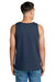 Jerzees 363TK Mens Classic Cotton Tank Top Heather Vintage Navy Blue Model Back