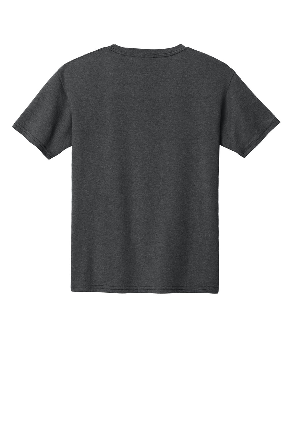 Jerzees 363Y Youth Classics Short Sleeve Crewneck T-Shirt Heather Black Flat Back