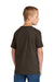 Jerzees 363Y Youth Classics Short Sleeve Crewneck T-Shirt Chocolate Brown Model Back