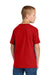 Jerzees 363Y Youth Classics Short Sleeve Crewneck T-Shirt Fiery Red Model Back