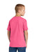 Jerzees 363Y Youth Classics Short Sleeve Crewneck T-Shirt Neon Pink Model Back