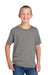 Jerzees 363Y Youth Classics Short Sleeve Crewneck T-Shirt Rock Grey Model Front