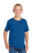 Jerzees 363Y Youth Classics Short Sleeve Crewneck T-Shirt Royal Blue Model Front