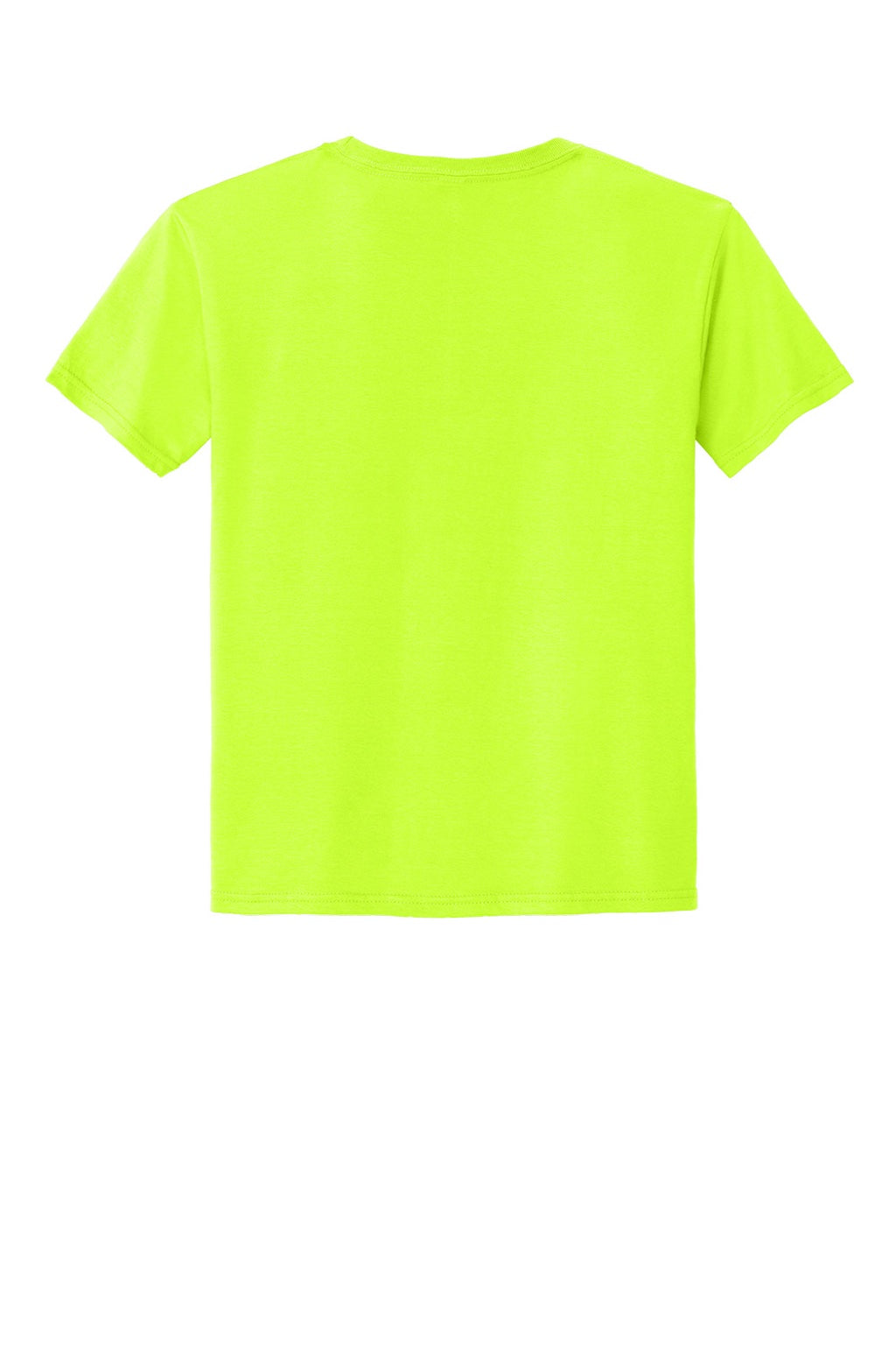 Jerzees 363Y Youth Classics Short Sleeve Crewneck T-Shirt Safety Green Flat Back