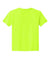Jerzees 363Y Youth Classics Short Sleeve Crewneck T-Shirt Safety Green Flat Back