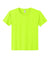 Jerzees 363Y Youth Classics Short Sleeve Crewneck T-Shirt Safety Green Flat Front