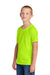 Jerzees 363Y Youth Classics Short Sleeve Crewneck T-Shirt Safety Green Model Side