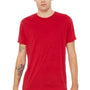 Bella + Canvas Mens Short Sleeve Crewneck T-Shirt - Red