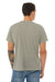 Bella + Canvas BC3650/3650 Mens Short Sleeve Crewneck T-Shirt Stone Marble Model Back