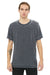 Bella + Canvas BC3650/3650 Mens Short Sleeve Crewneck T-Shirt Grey Acid Washed Model Front