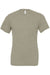 Bella + Canvas BC3650/3650 Mens Short Sleeve Crewneck T-Shirt Stone Marble Flat Front
