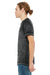 Bella + Canvas BC3650/3650 Mens Short Sleeve Crewneck T-Shirt Black Acid Washed Model Side