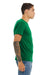 Bella + Canvas BC3650/3650 Mens Short Sleeve Crewneck T-Shirt Kelly Green Model Side