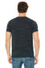 Bella + Canvas BC3005/3005/3655C Mens Jersey Short Sleeve V-Neck T-Shirt Black Marble Model Back