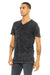 Bella + Canvas BC3005/3005/3655C Mens Jersey Short Sleeve V-Neck T-Shirt Black Mineral Wash Model 3Q
