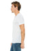 Bella + Canvas BC3005/3005/3655C Mens Jersey Short Sleeve V-Neck T-Shirt White Marble Model Side