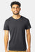 Alternative 6005 Mens Organic Short Sleeve Crewneck T-Shirt Earth Coal Grey Model Front